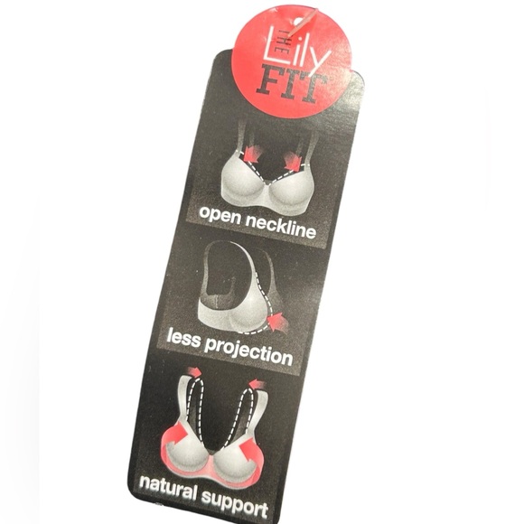 BALI THE LILYETTE black Minimizer Underwire Bra LY0428 size 42DDD NWT - Picture 7 of 7